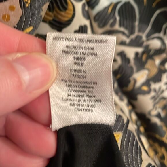 Free People Queen of Hearts Black & Gold Brocade Mini Dress - Picture 13 of 13